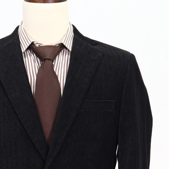 H&M 40R Black HB 2-Button Sport Coat Blazer Jacket B827 - Picture 5 of 11